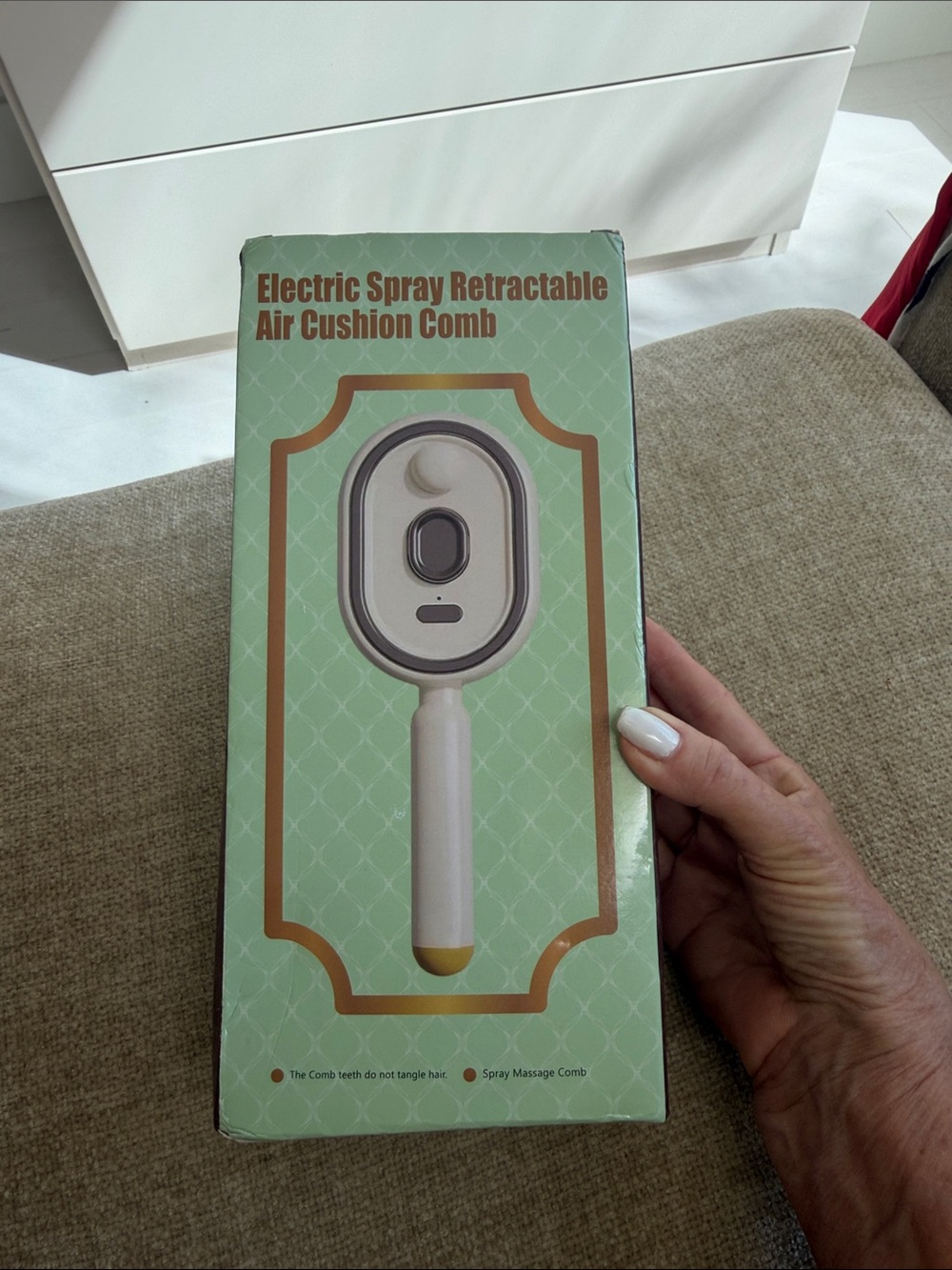 NEW! Electric Spray Retractable Air Cushion Comb/Brush